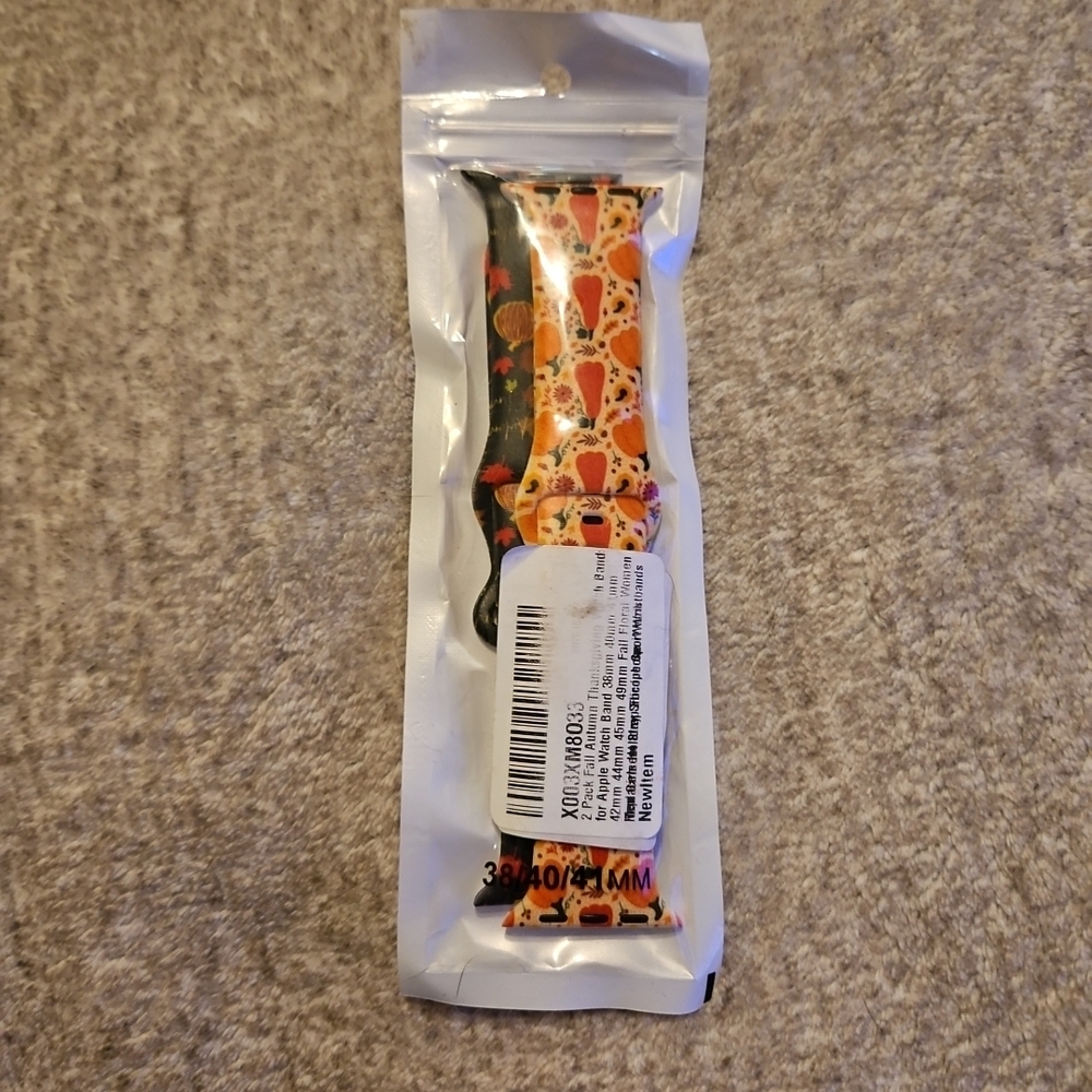 Autumn Apple Watch Band 2 Pack Silicone Watch Bands 38,40,41,42,44,45,&49mm